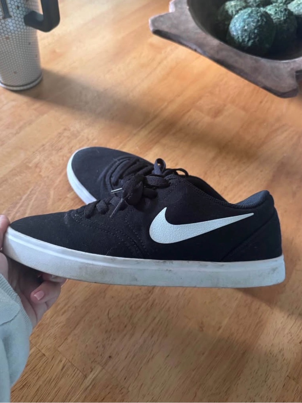 Nike Kids Black Charge Canvas sneaker